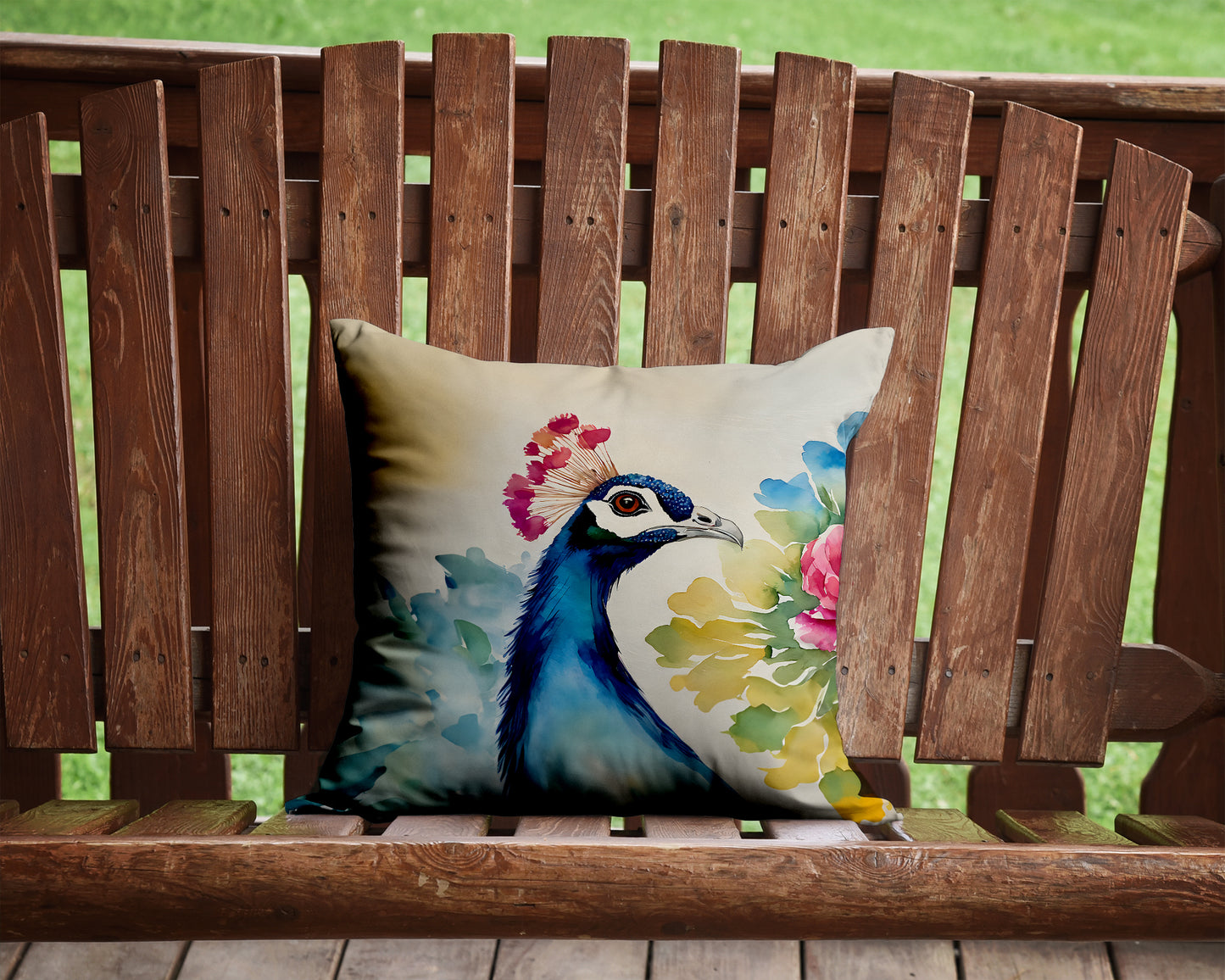 Peacock Throw Pillow