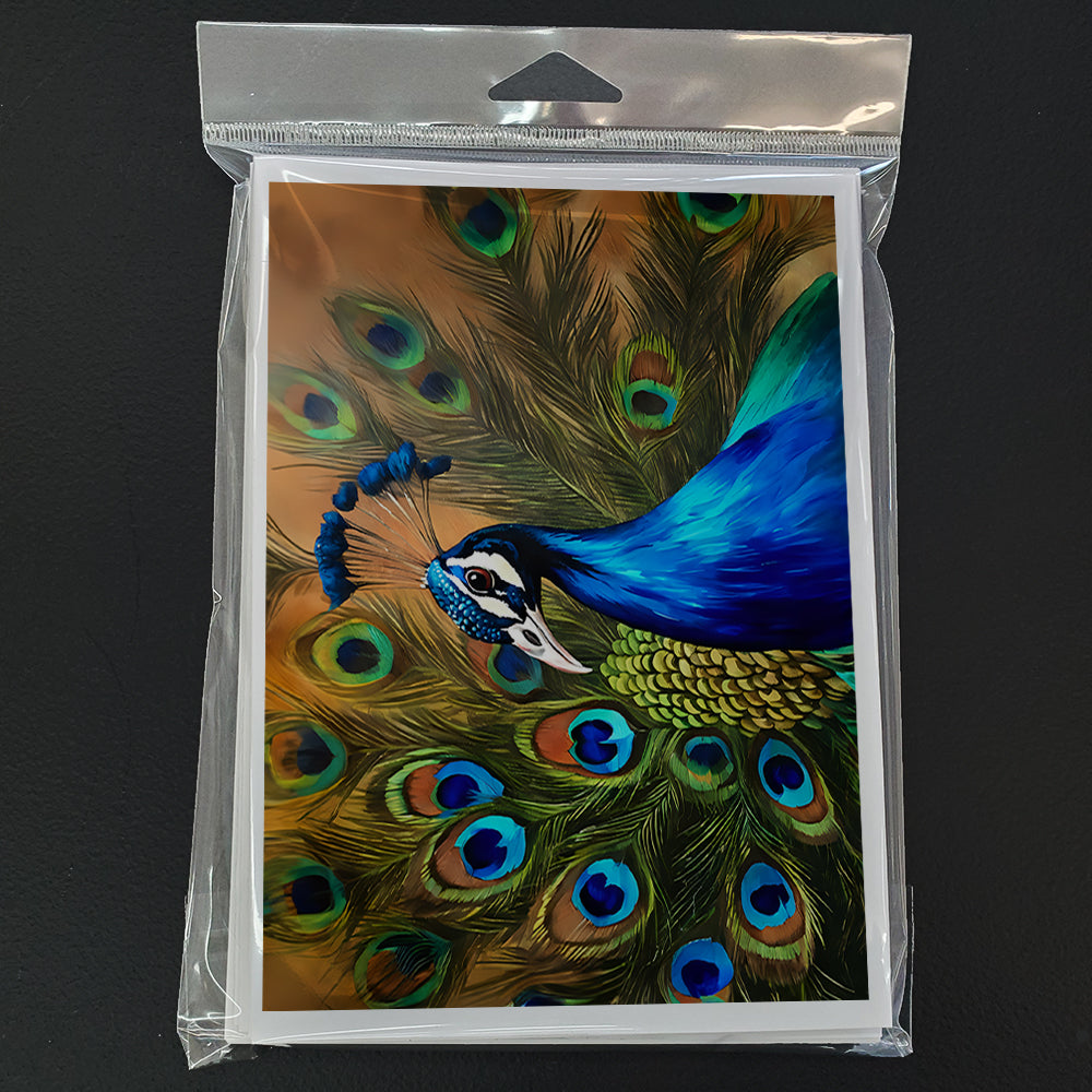 Peacock Greeting Cards Pack of 8