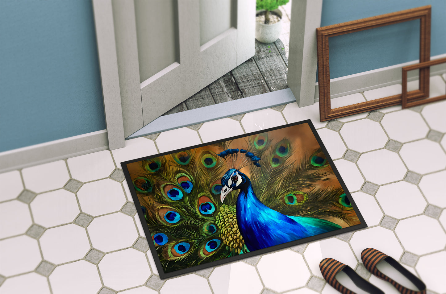 Peacock Doormat