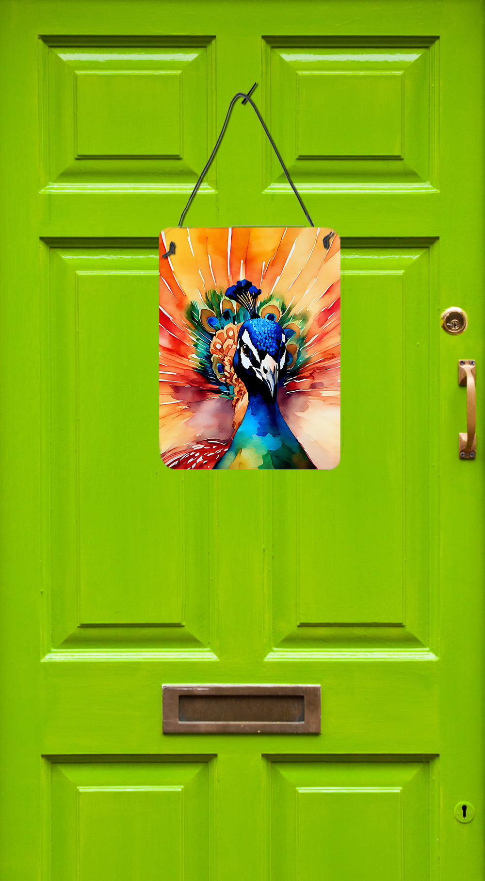 Peacock Wall or Door Hanging Prints