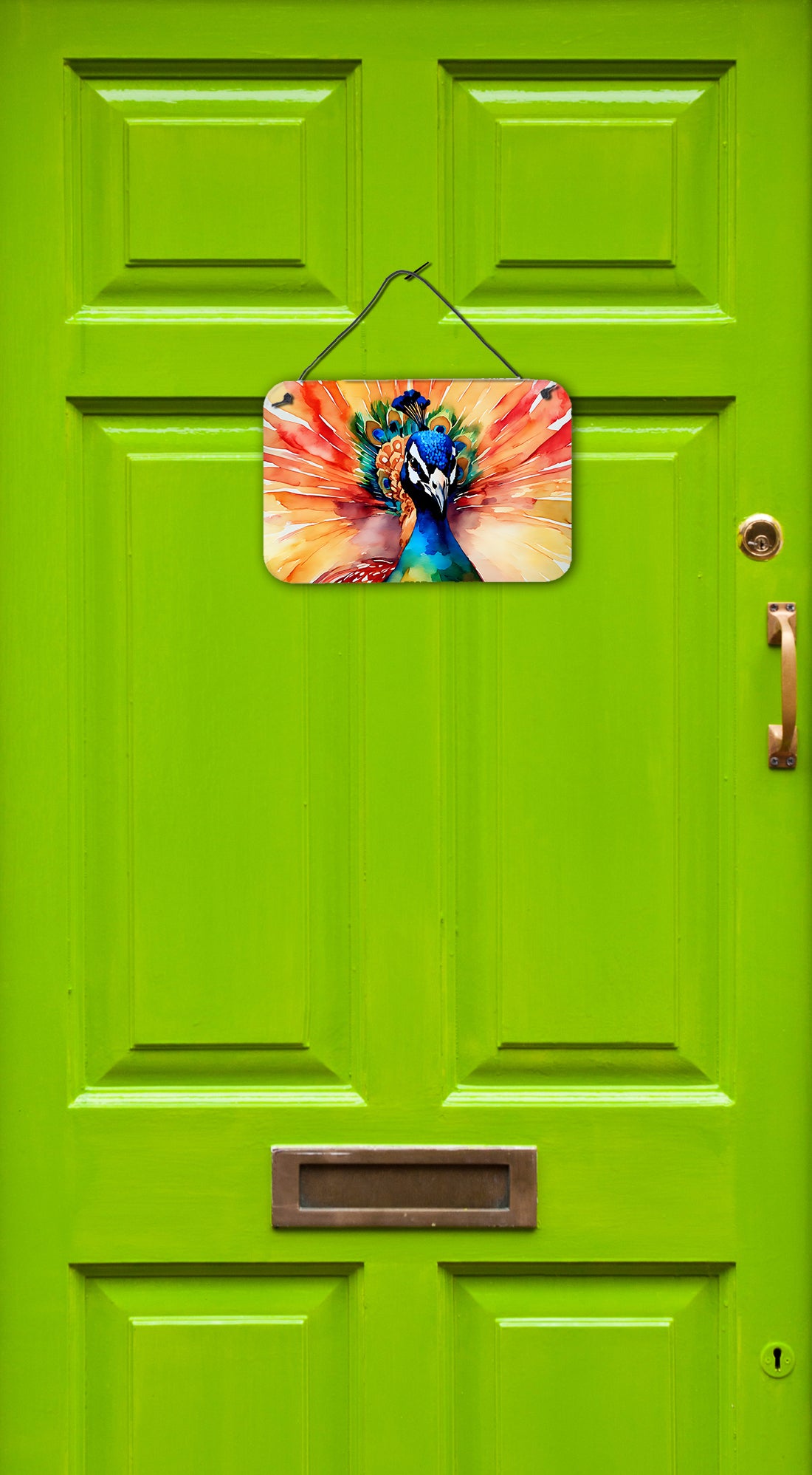 Peacock Wall or Door Hanging Prints