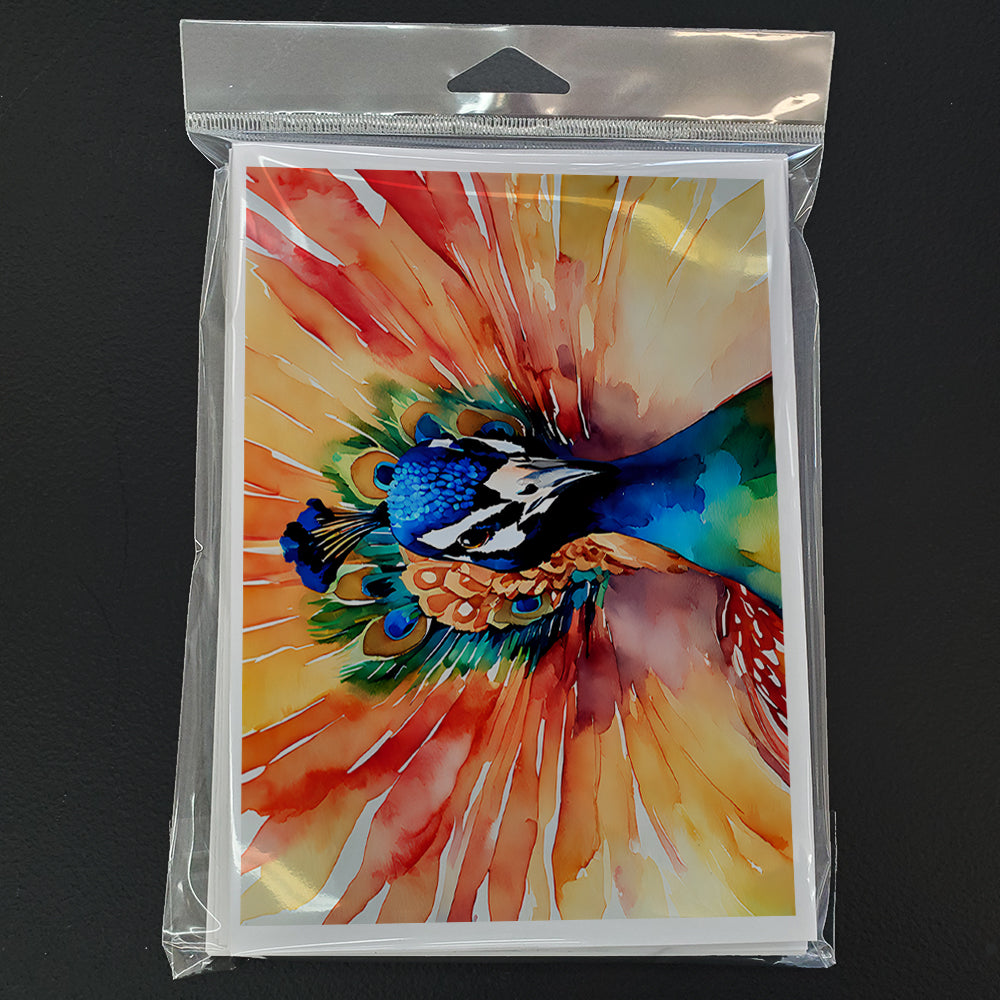 Peacock Greeting Cards Pack of 8