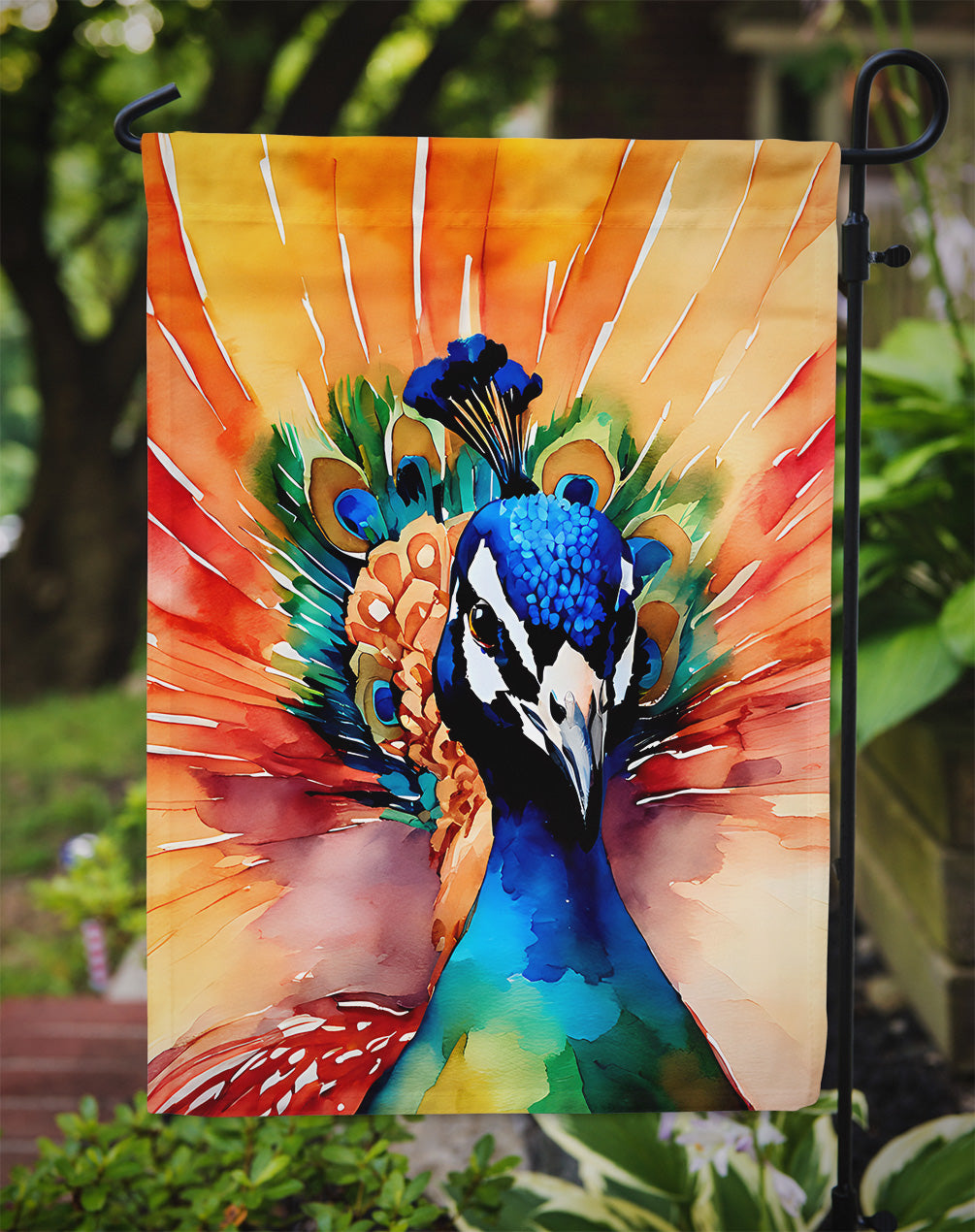 Peacock Garden Flag