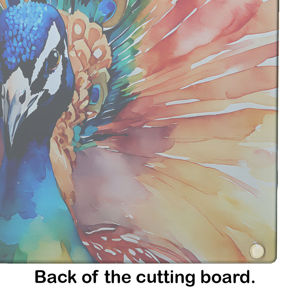 Peacock Glass Cutting Board