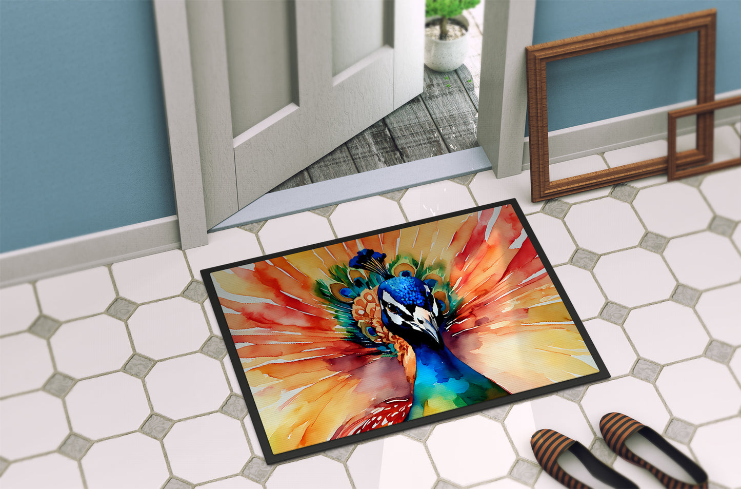 Peacock Doormat