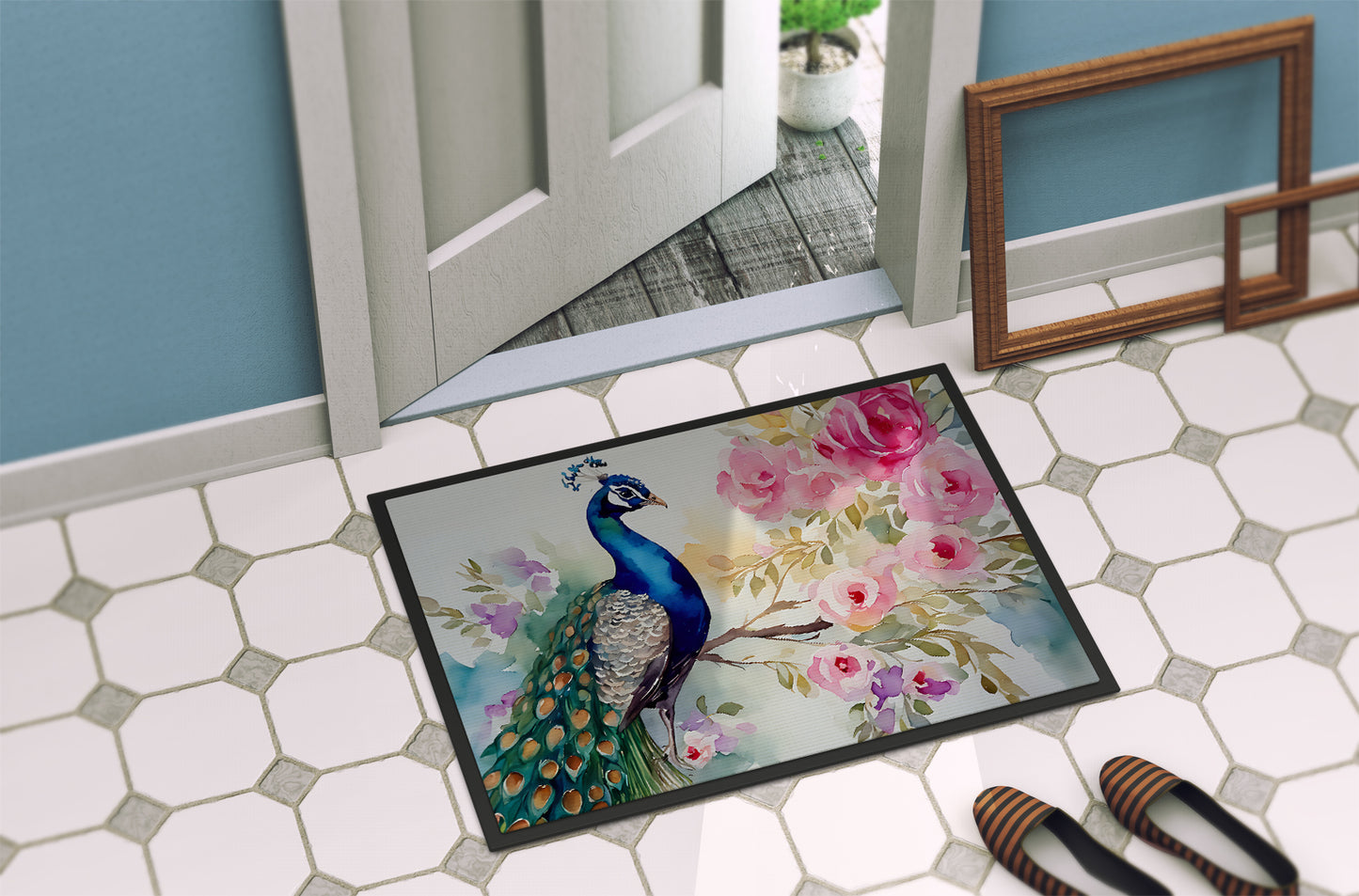 Peacock Doormat