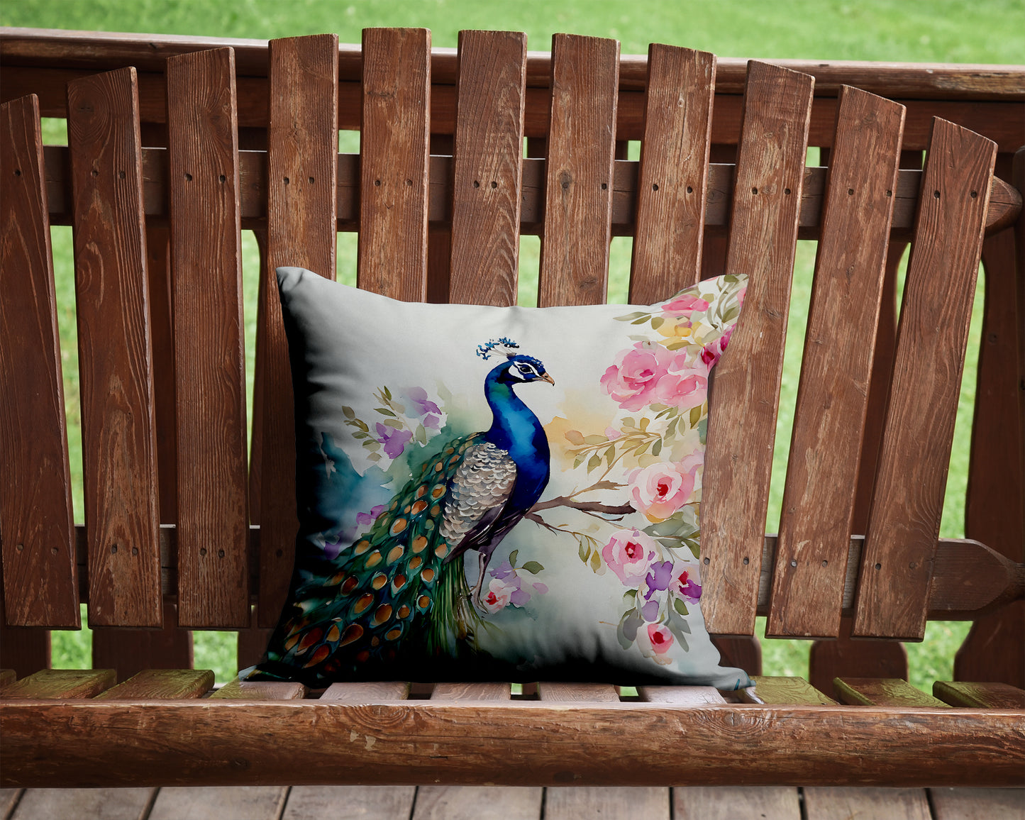 Peacock Throw Pillow