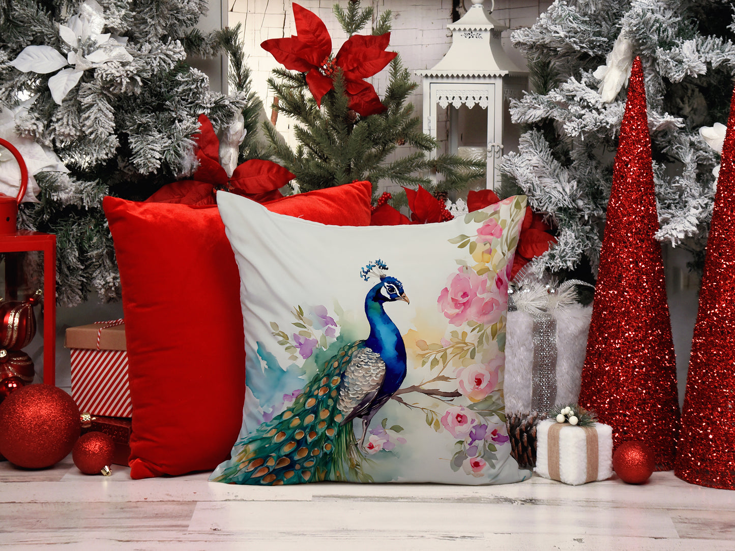 Peacock Throw Pillow