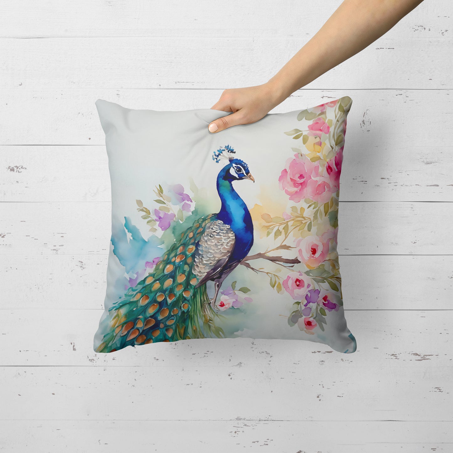 Peacock Throw Pillow