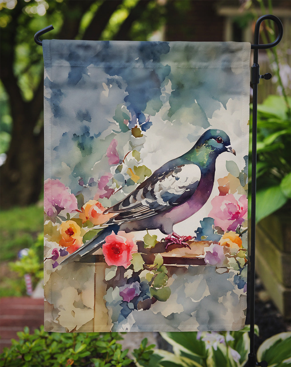 Pigeon Garden Flag