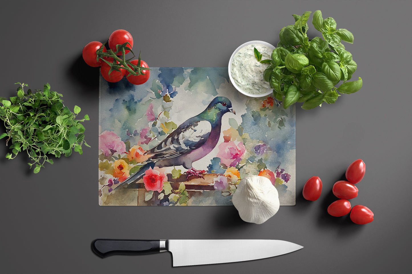 Pigeon Glass Cutting Board