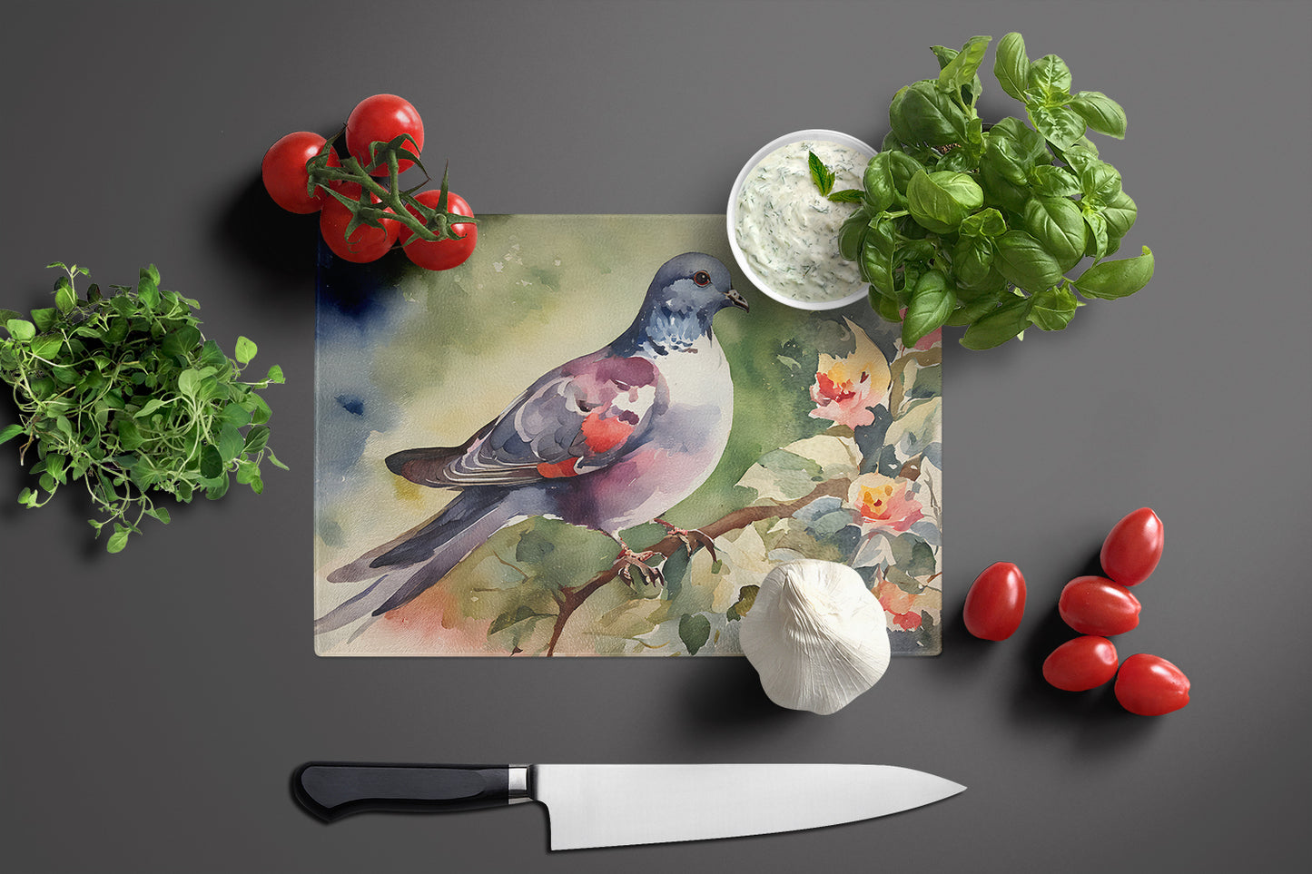 Pigeon Glass Cutting Board