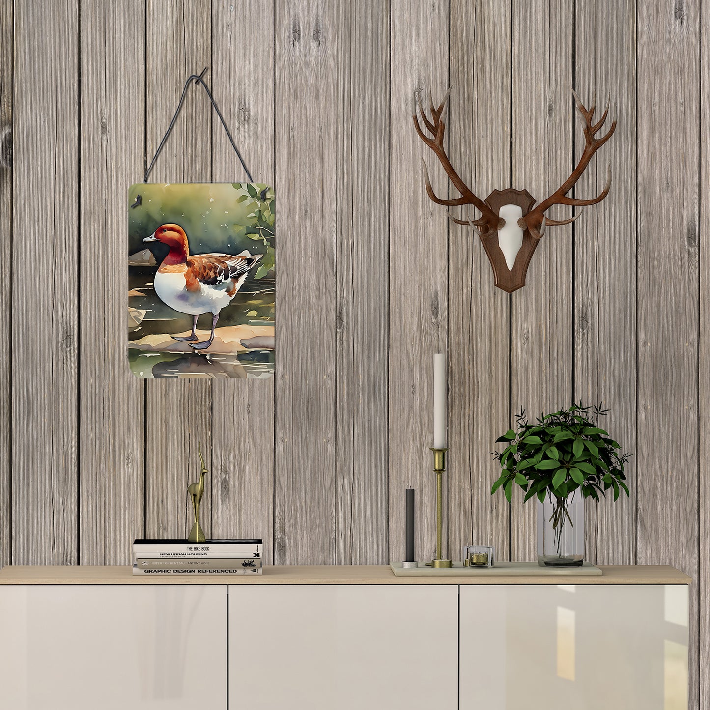 Redhead Duck Wall or Door Hanging Prints