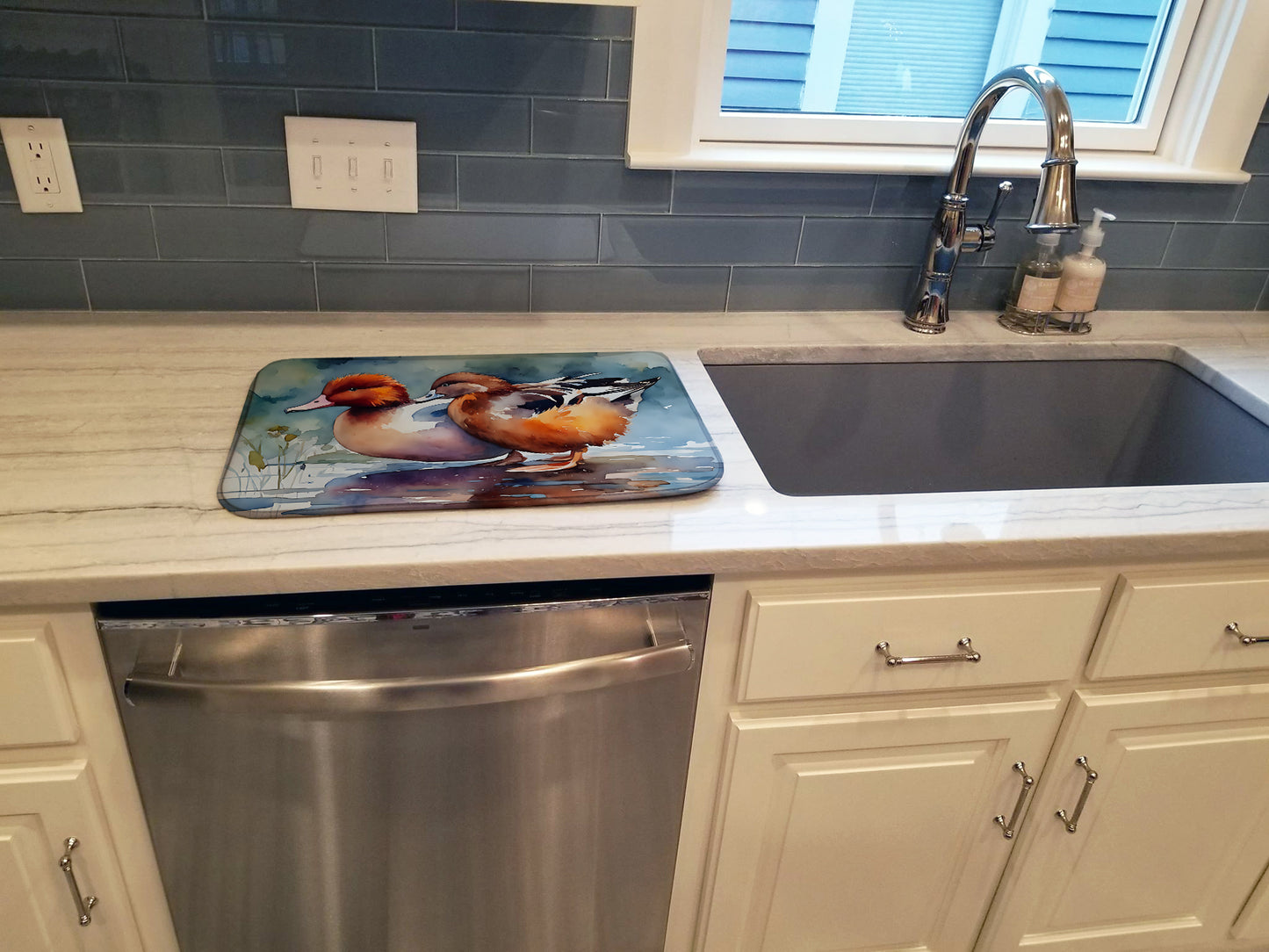 Redhead Duck Dish Drying Mat