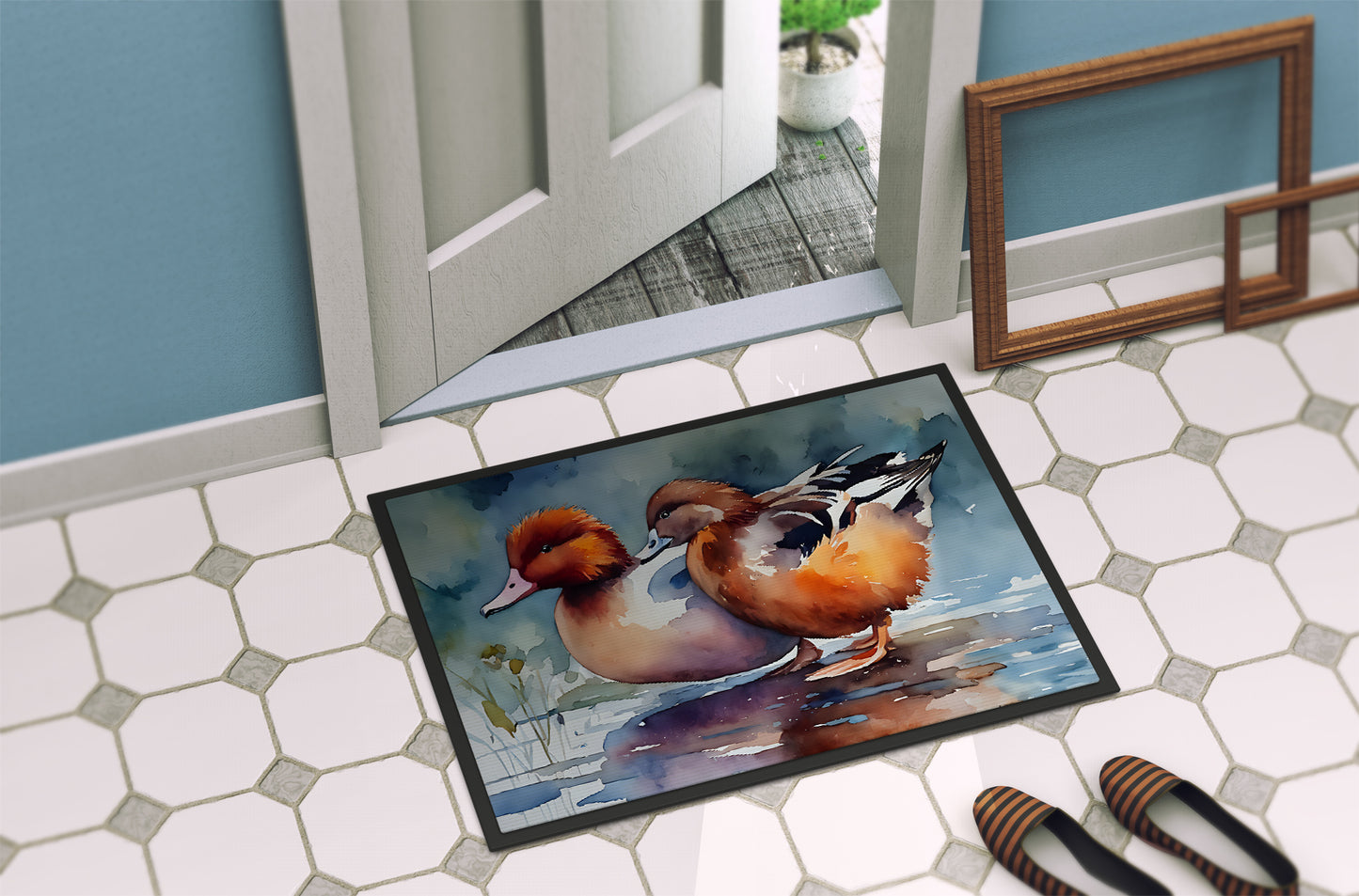 Redhead Duck Doormat