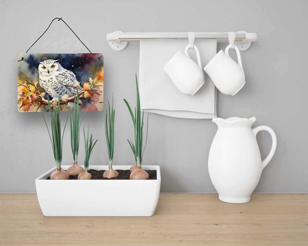 Snowy Owl Wall or Door Hanging Prints