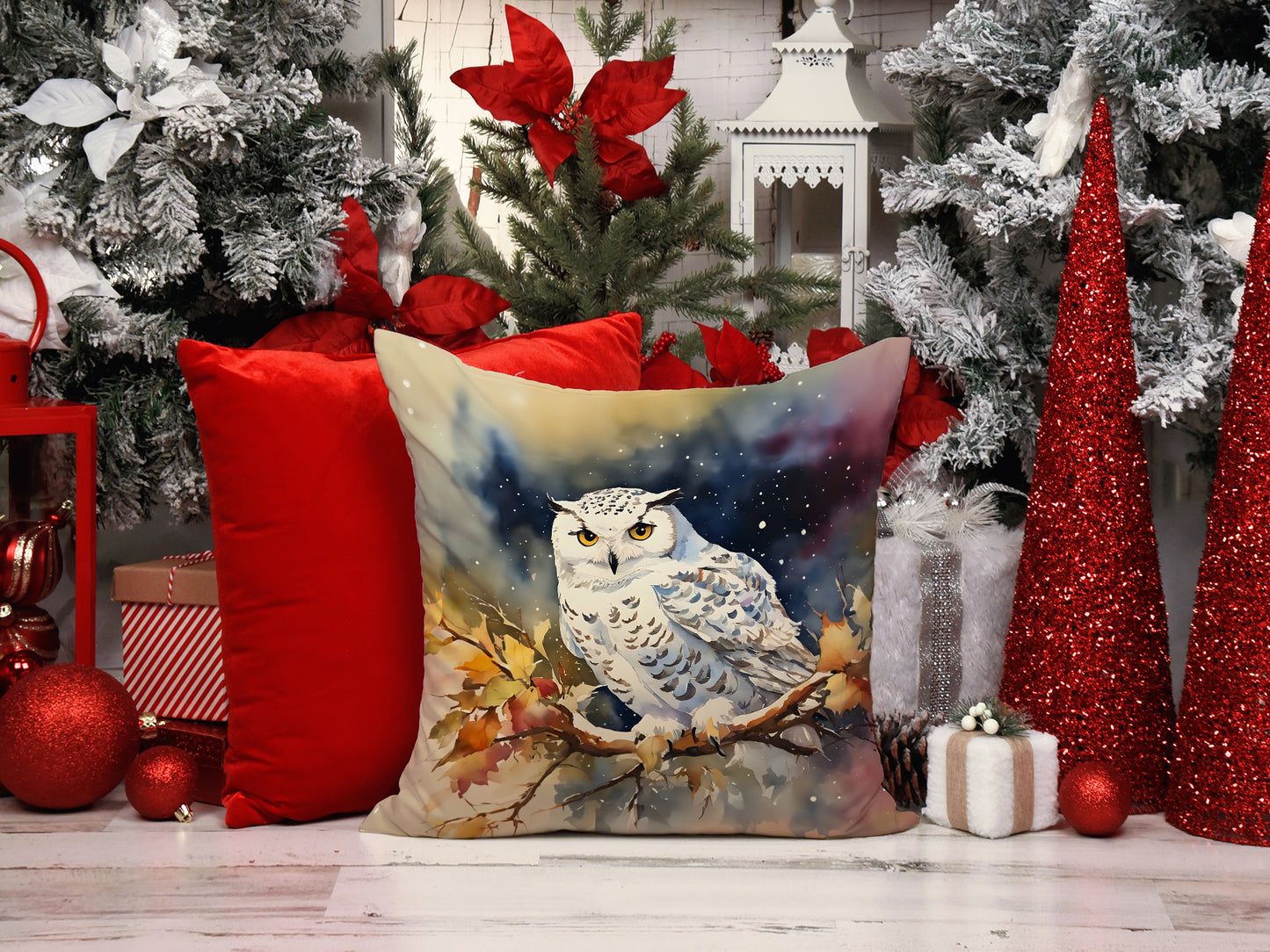 Snowy Owl Throw Pillow