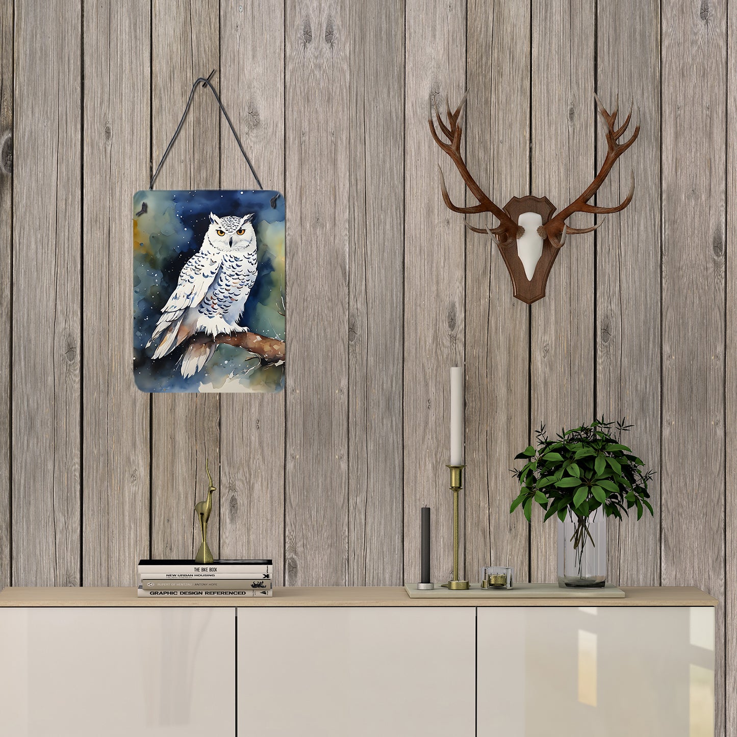 Snowy Owl Wall or Door Hanging Prints