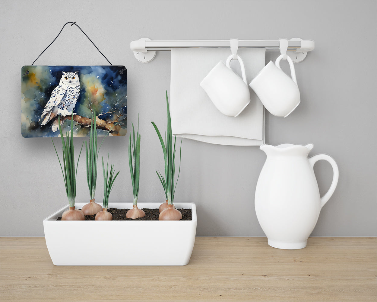 Snowy Owl Wall or Door Hanging Prints