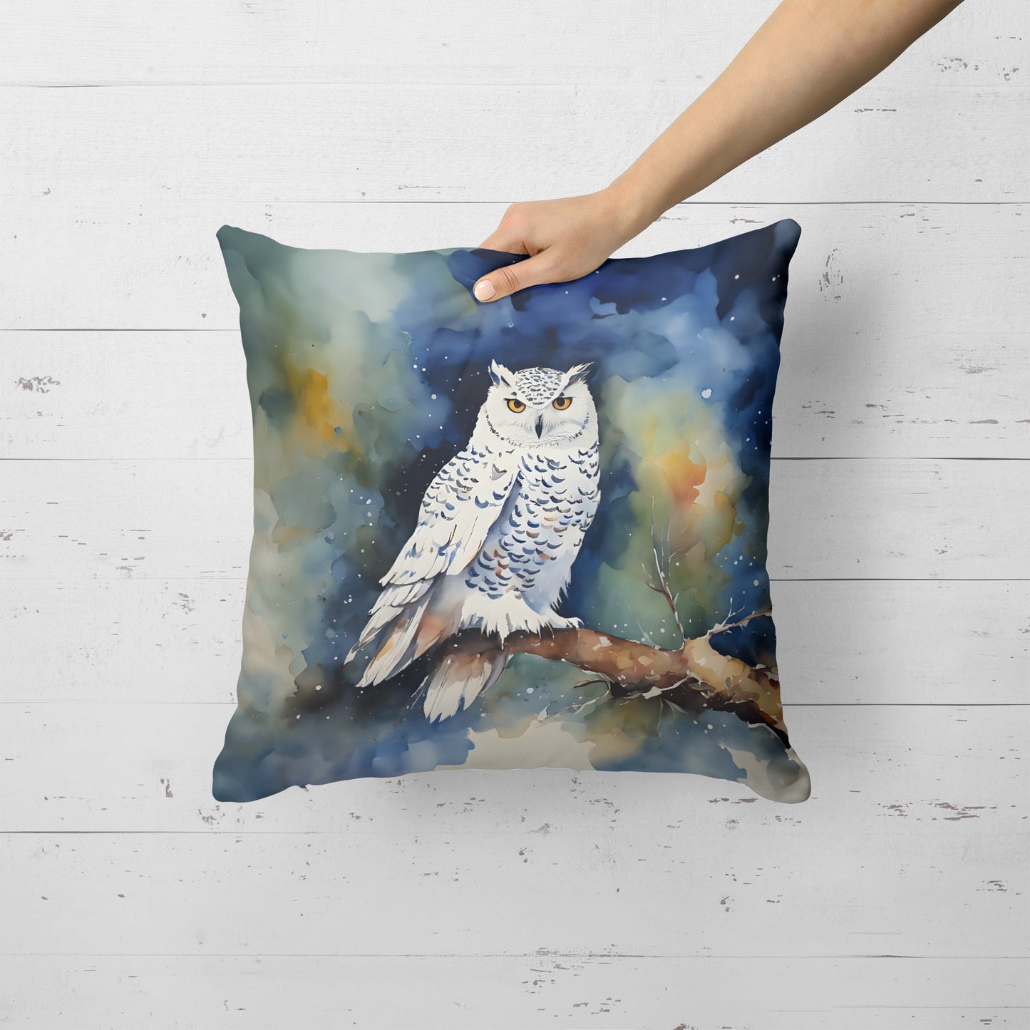 Snowy Owl Throw Pillow