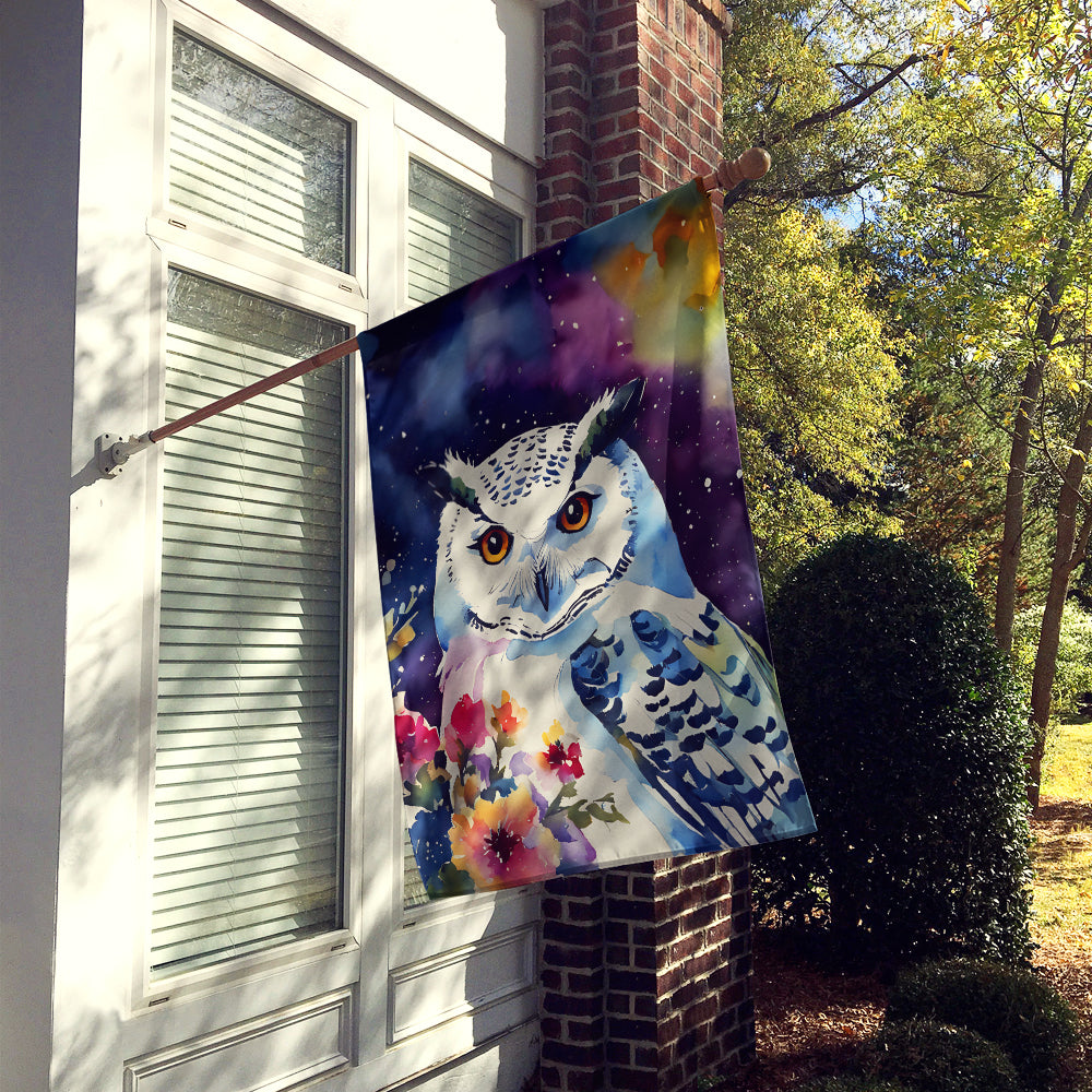 Snowy Owl House Flag