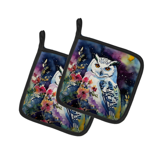 Buy this Snowy Owl Pair of Pot Holders