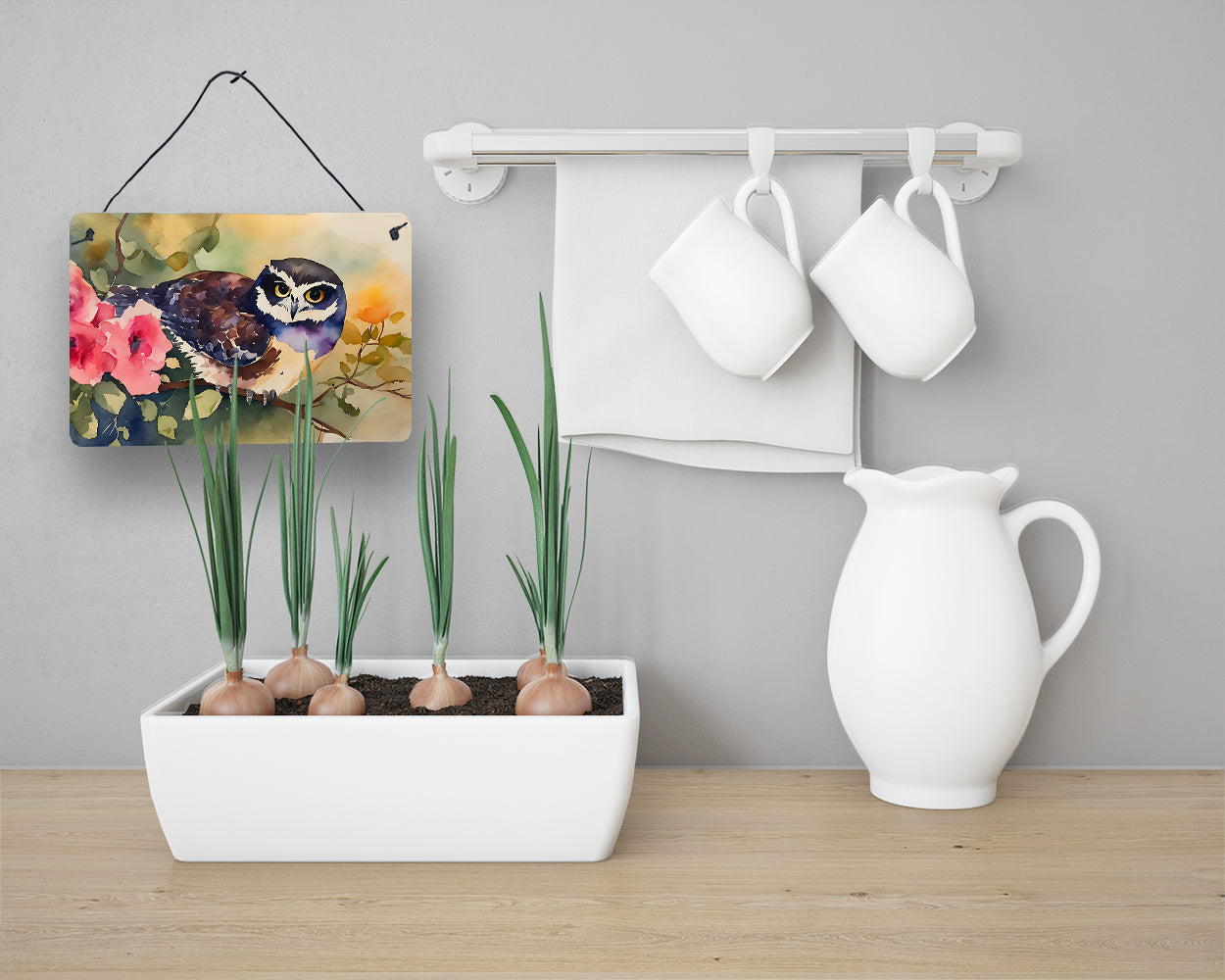 Spectacled Owl Wall or Door Hanging Prints