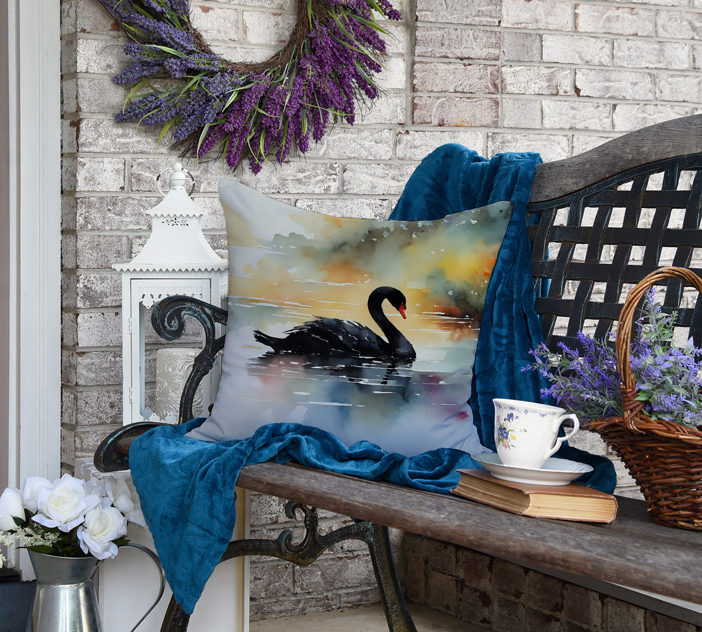 Black Swan Throw Pillow