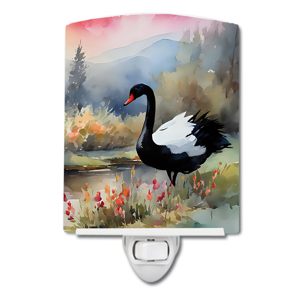 Buy this Black Swan Ceramic Night Light