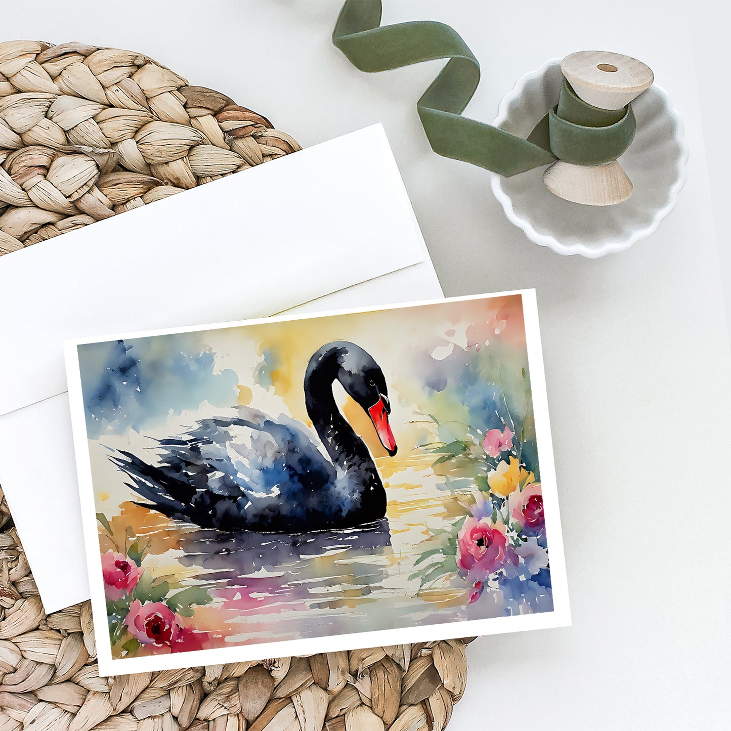 Black Swan Greeting Cards Pack of 8