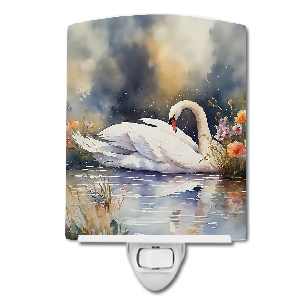 Buy this Swan Ceramic Night Light