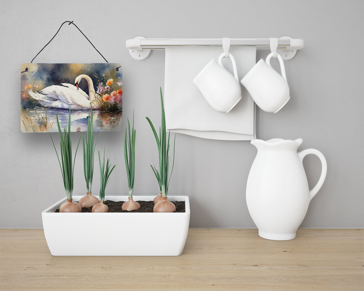 Swan Wall or Door Hanging Prints