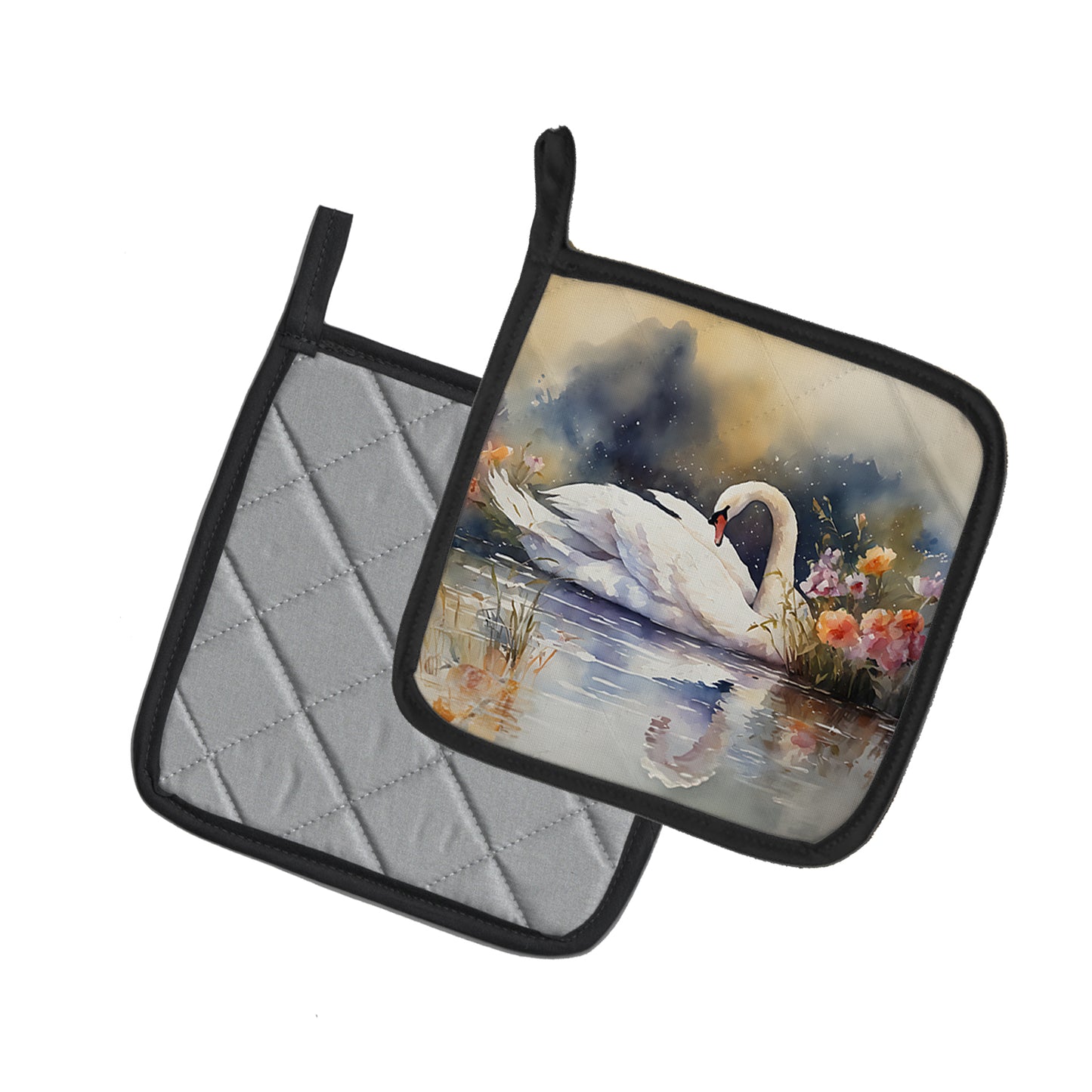 Swan Pair of Pot Holders