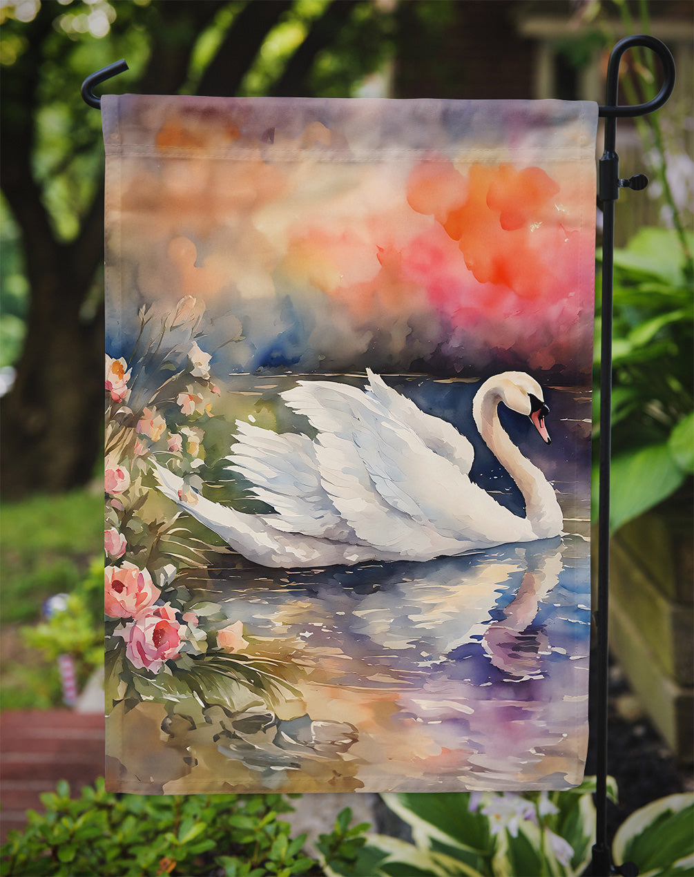 Swan Garden Flag