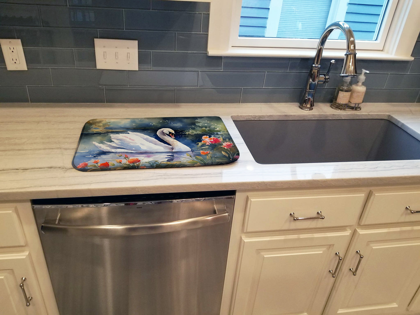 Swan Dish Drying Mat