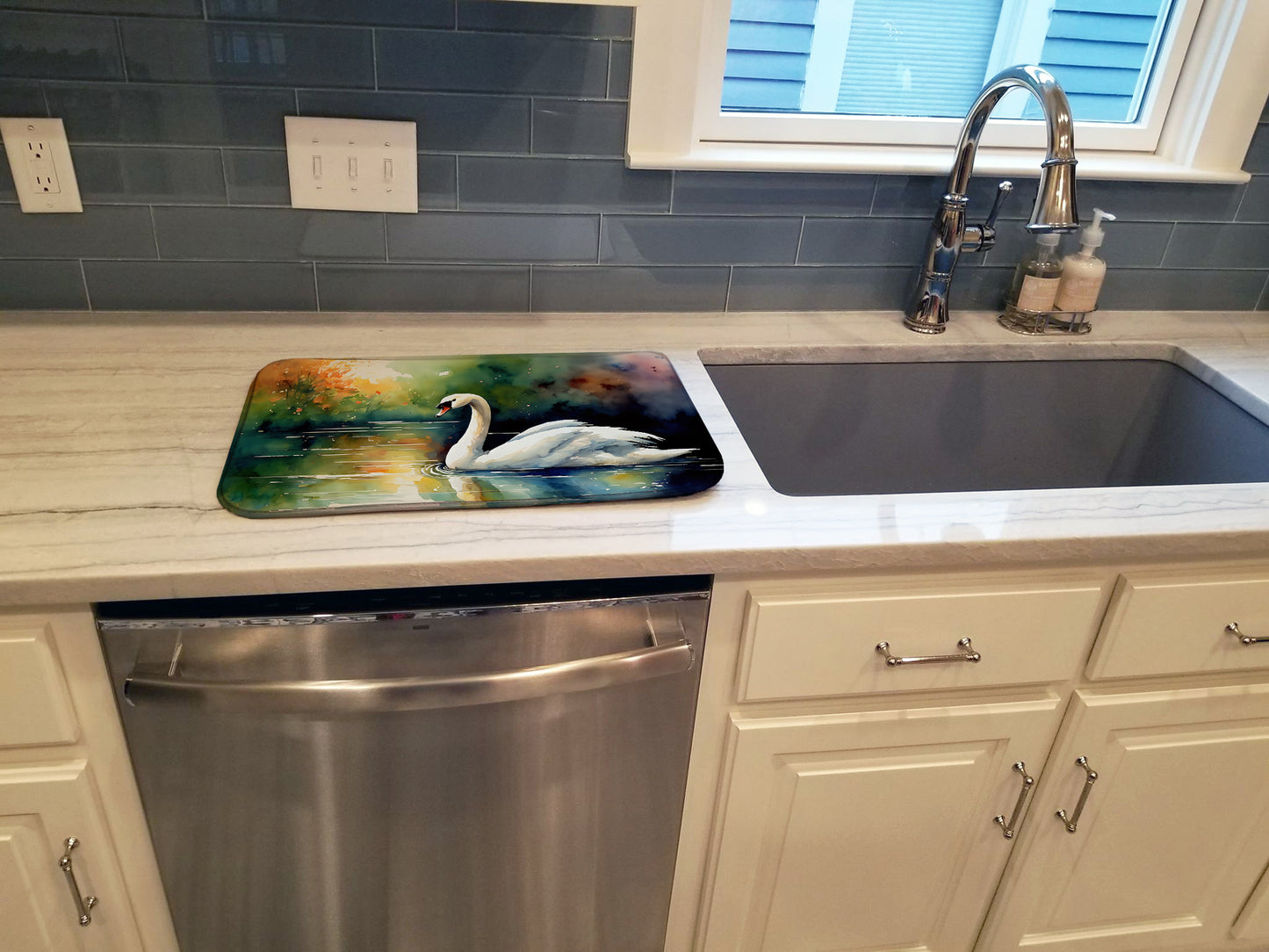 Swan Dish Drying Mat