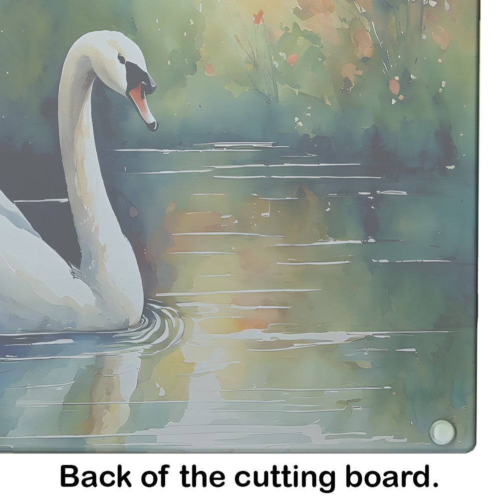 Swan Glass Cutting Board