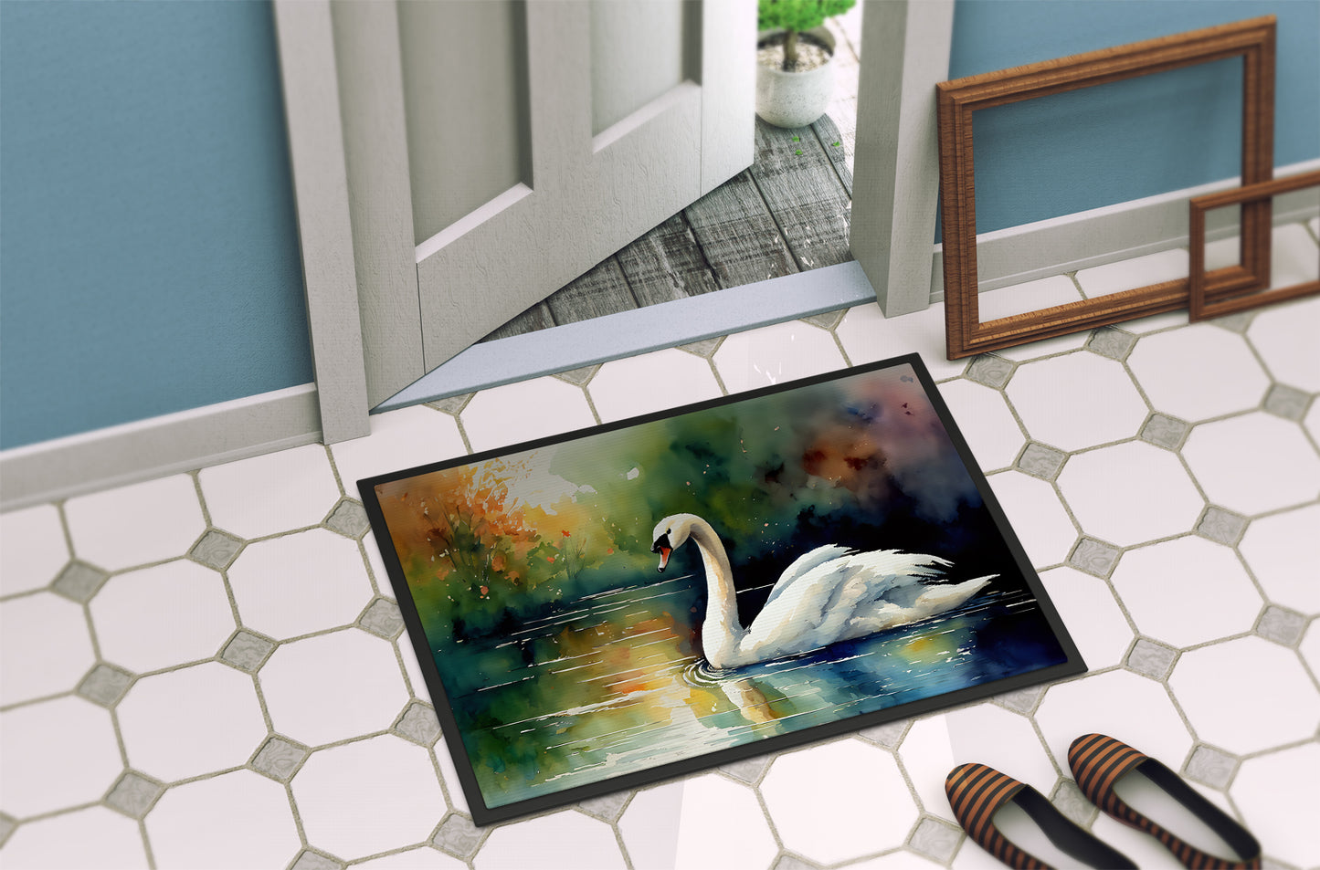 Swan Doormat