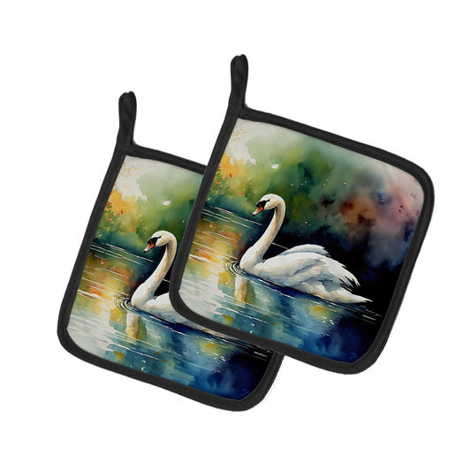 Buy this Swan Pair of Pot Holders