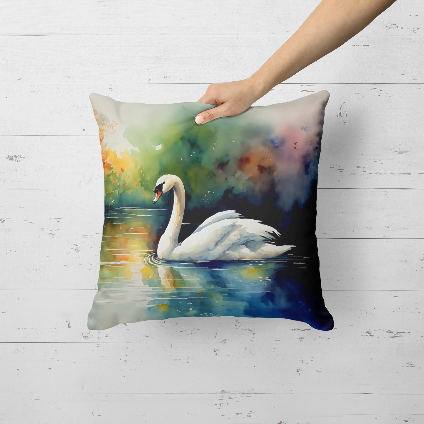 Swan Throw Pillow