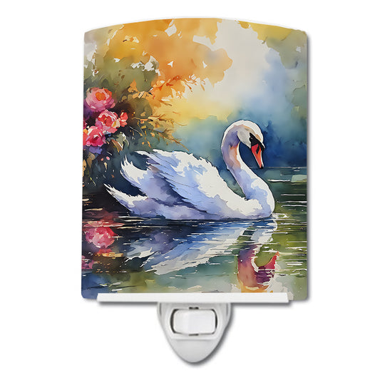 Buy this Swan Ceramic Night Light