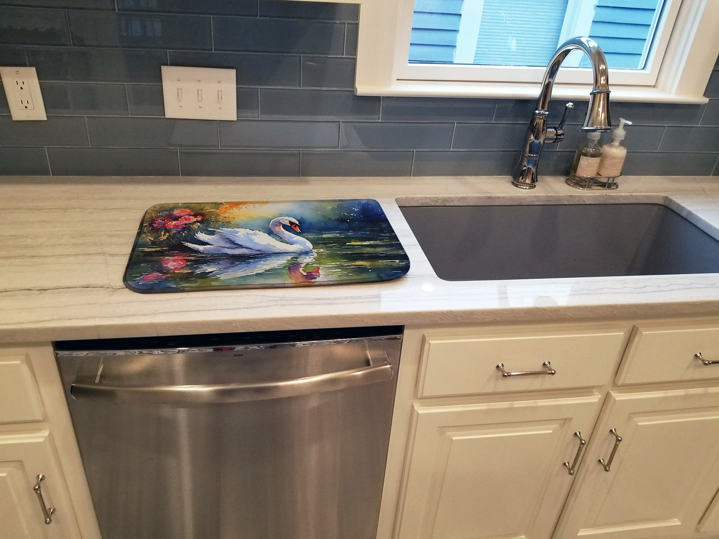 Swan Dish Drying Mat