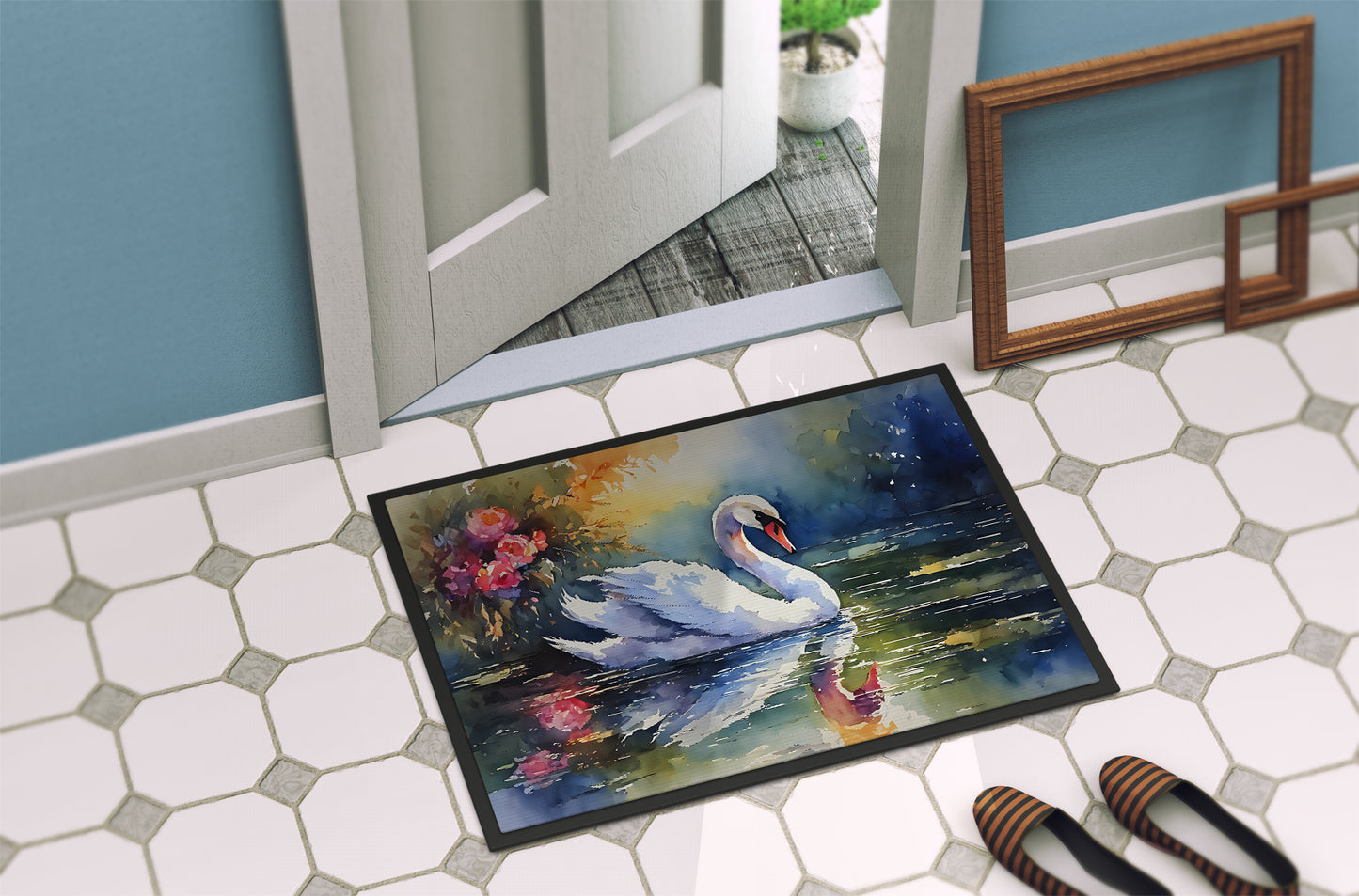 Swan Doormat