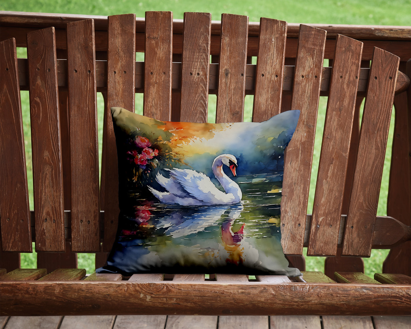 Swan Throw Pillow