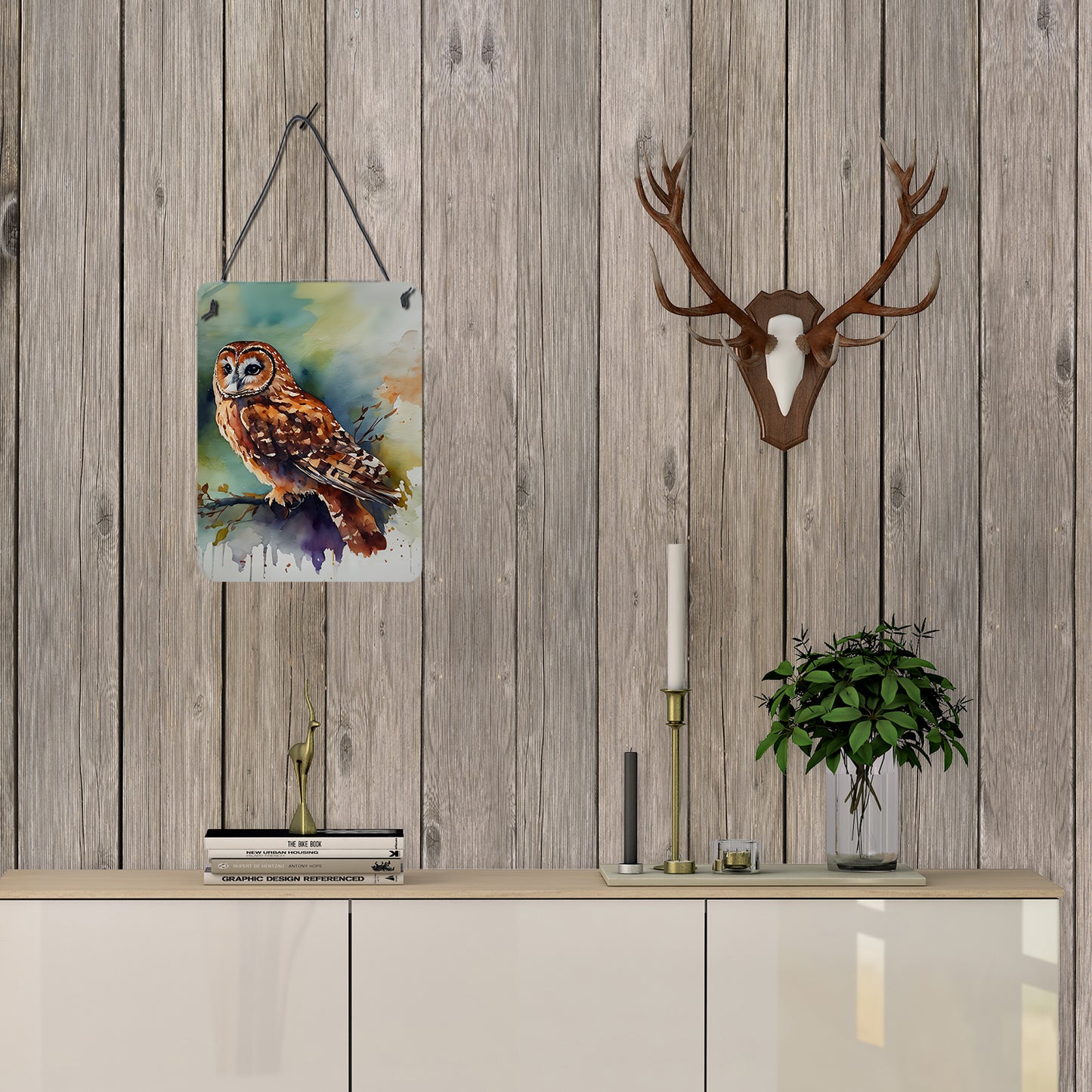 Tawny Owl Wall or Door Hanging Prints