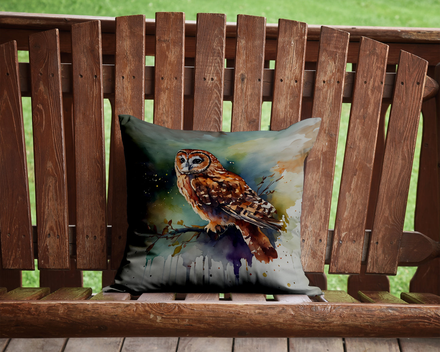 Tawny Owl Throw Pillow