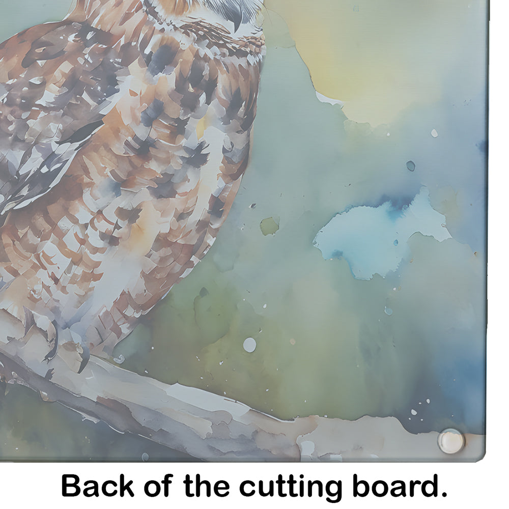 Tawny Owl Glass Cutting Board