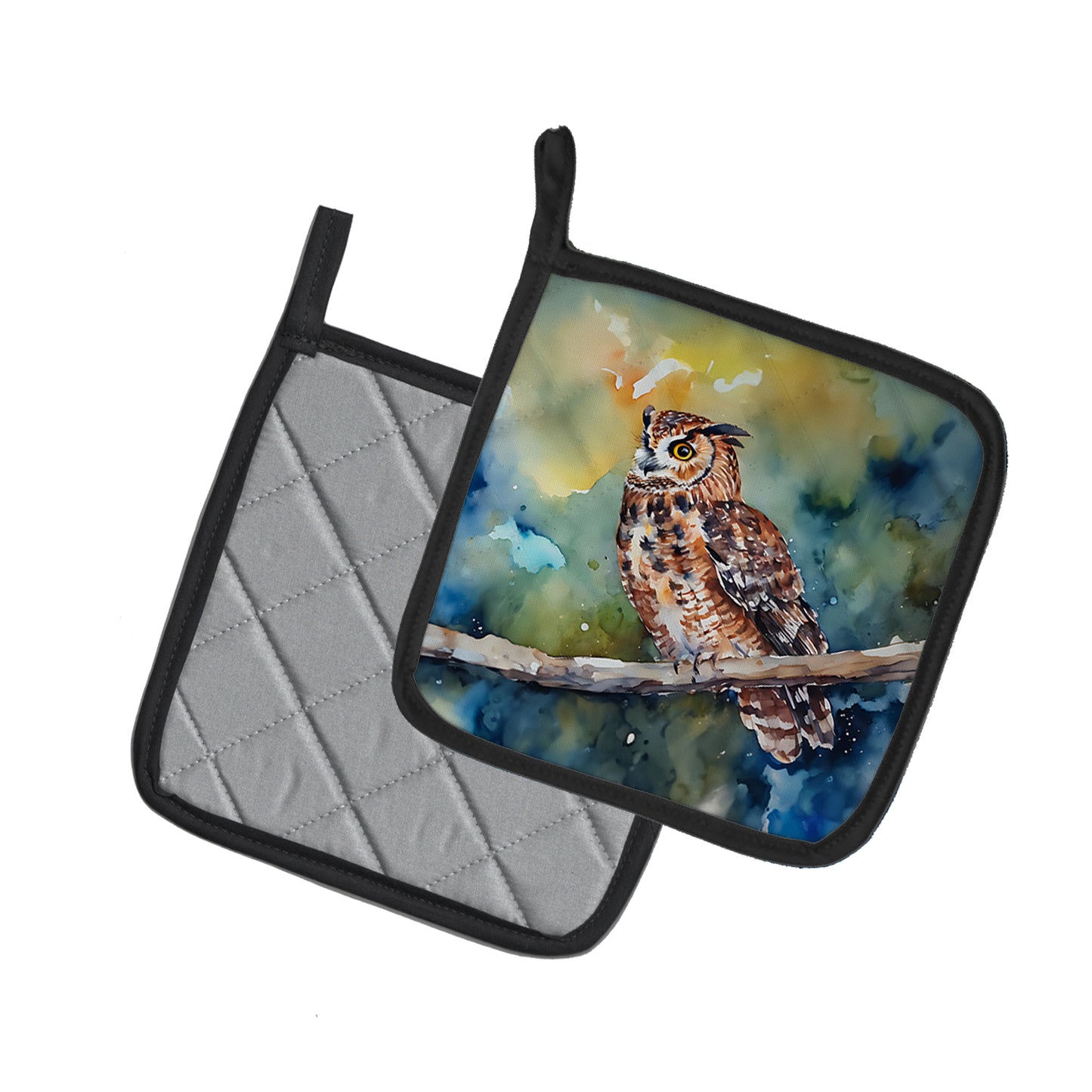 Tawny Owl Pair of Pot Holders