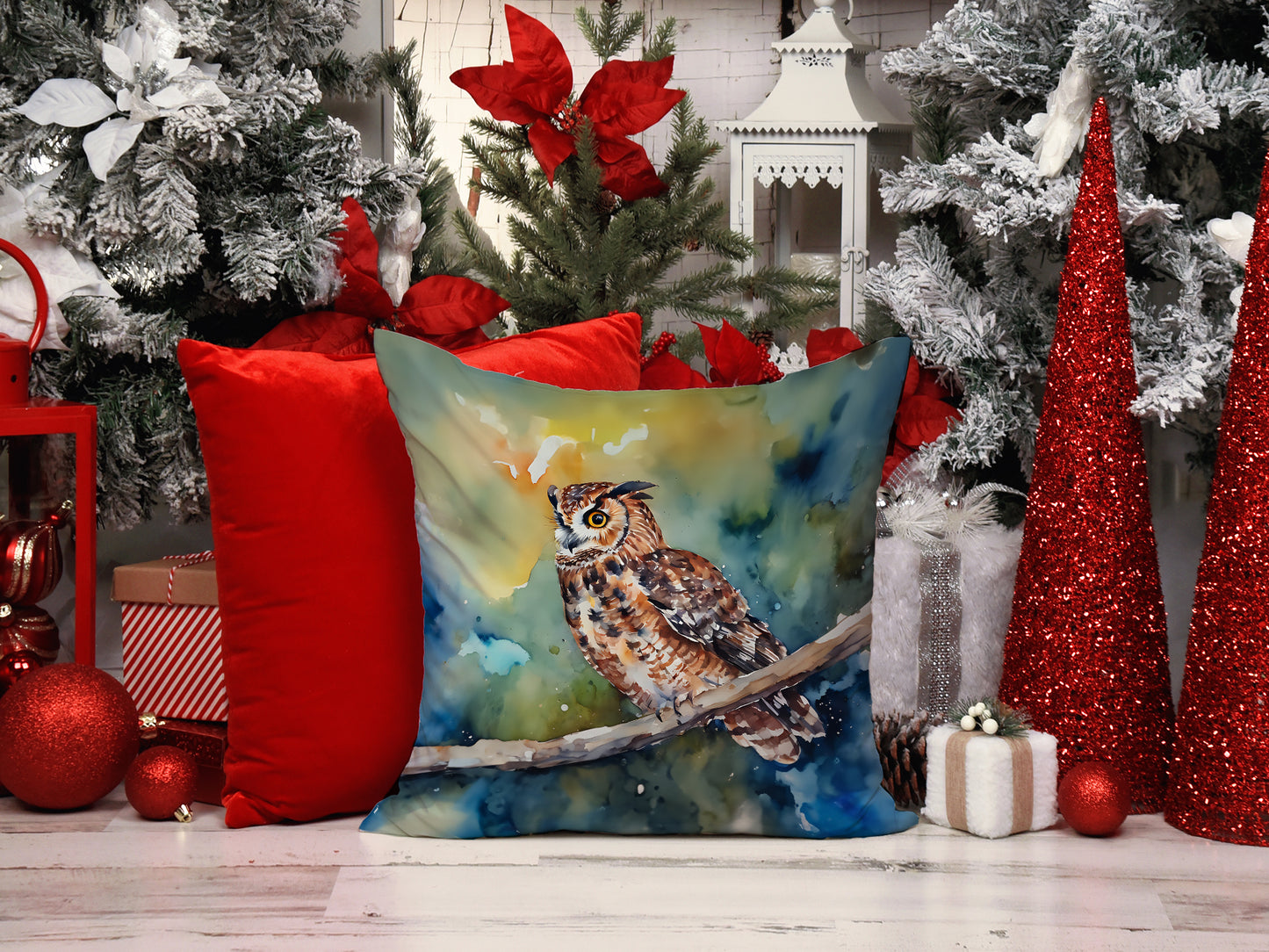 Tawny Owl Throw Pillow