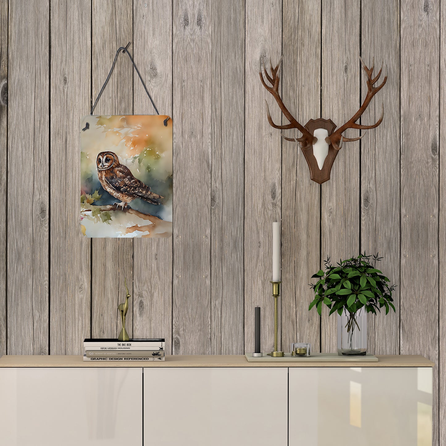 Tawny Owl Wall or Door Hanging Prints